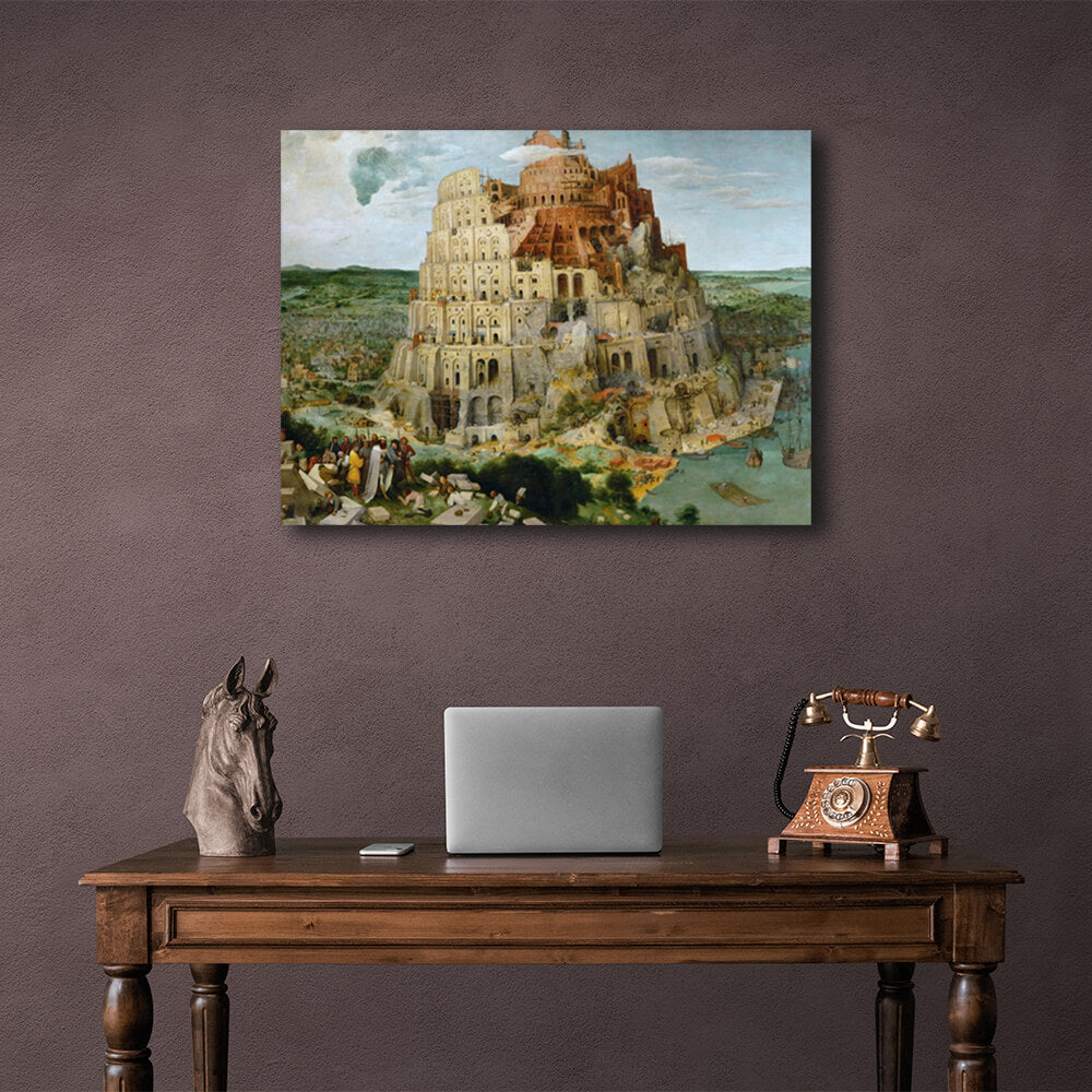 Reproduction Tower of Babel Pieter Bruegel Reproduction Canvas Wall Art Print