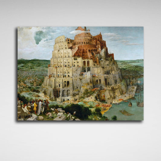 Reproduction Tower of Babel Pieter Bruegel Reproduction Canvas Wall Art Print