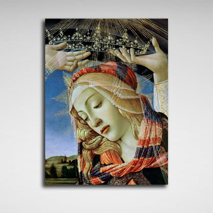 Reproduction Madonna Magnificat Tondo by Sandro Botticelli Reproduction Canvas Wall Art Print