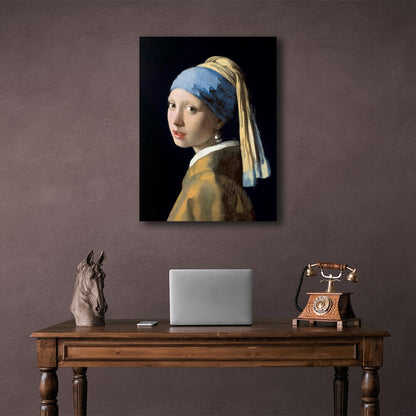 Reproduction Girl with a Pearl Earring Jan Vermeer Reproduction Canvas Wall Art Print