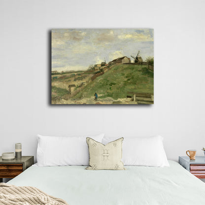 Reproduction Montmartre Hill with stone quarry Vincent van Gogh Reproduction Canvas Wall Art Print