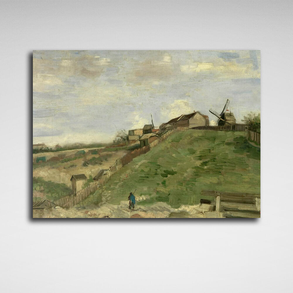 Reproduction Montmartre Hill with stone quarry Vincent van Gogh Reproduction Canvas Wall Art Print