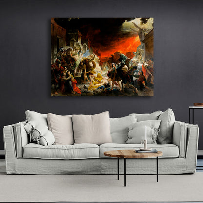 Reproduction The Last Day of Pompeii Karl Brullov Reproduction Canvas Wall Art Print