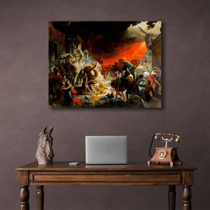 Reproduction The Last Day of Pompeii Karl Brullov Reproduction Canvas Wall Art Print