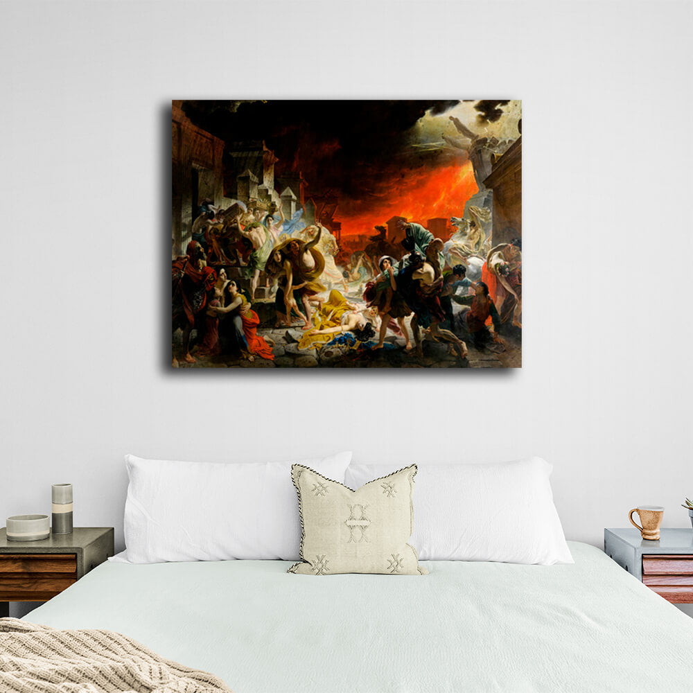 Reproduction The Last Day of Pompeii Karl Brullov Reproduction Canvas Wall Art Print