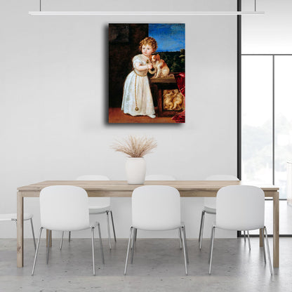 Reproduction Portrait of Clarissa Strozzi Titian Reproduction Canvas Wall Art Print