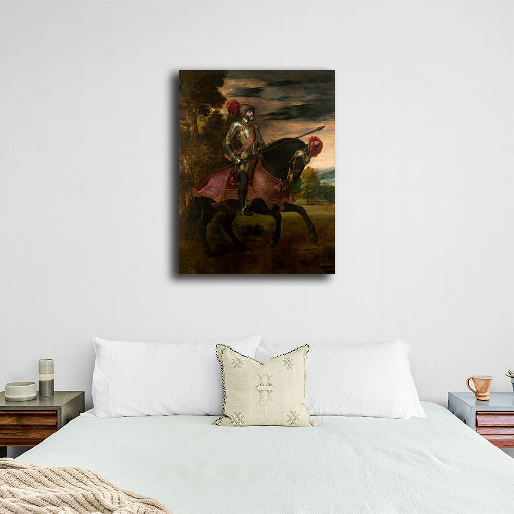 Reproduction Portrait of Charles V Titian Reproduction Canvas Wall Art Print