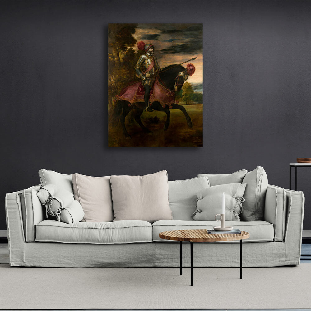 Reproduction Portrait of Charles V Titian Reproduction Canvas Wall Art Print