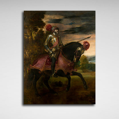 Reproduction Portrait of Charles V Titian Reproduction Canvas Wall Art Print