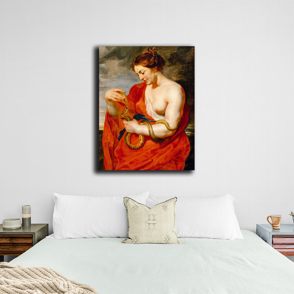 Reproduction Hygieia is the goddess of health Rubens Reproduction Canvas Wall Art Print