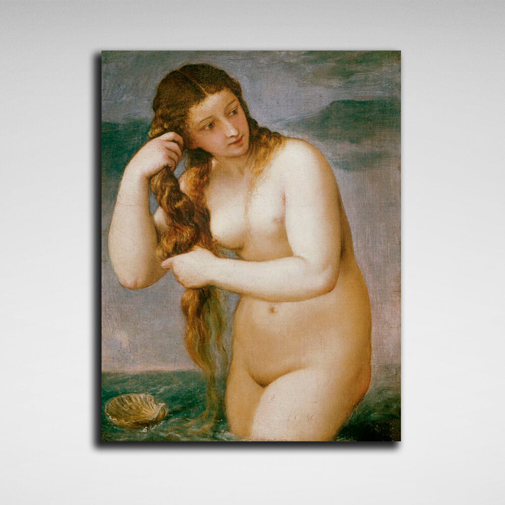 Reproduction Venus Anadiomena Titian Reproduction Canvas Wall Art Print