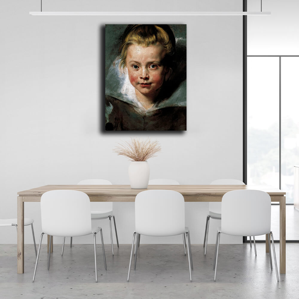 Reproduction Portrait of Clara Serena Rubens Reproduction Canvas Wall Art Print