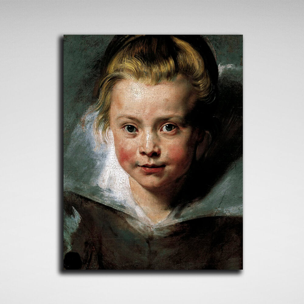 Reproduction Portrait of Clara Serena Rubens Reproduction Canvas Wall Art Print