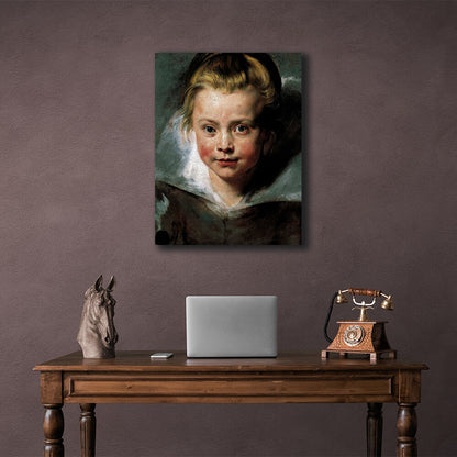 Reproduction Portrait of Clara Serena Rubens Reproduction Canvas Wall Art Print