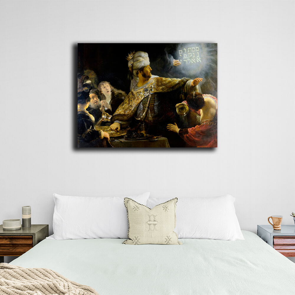 Reproduction The Feast of Belshazzar Rembrandt Reproduction Canvas Wall Art Print