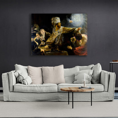 Reproduction The Feast of Belshazzar Rembrandt Reproduction Canvas Wall Art Print