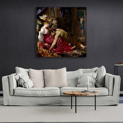 Reproduction Samson and Dalila Rubens Reproduction Canvas Wall Art Print