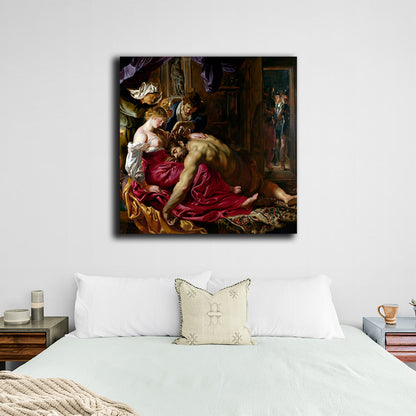 Reproduction Samson and Dalila Rubens Reproduction Canvas Wall Art Print