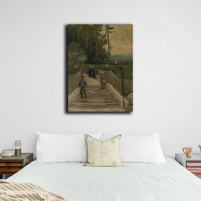 Reproduction Rise in Montmartre Paris Vincent van Gogh Reproduction Canvas Wall Art Print