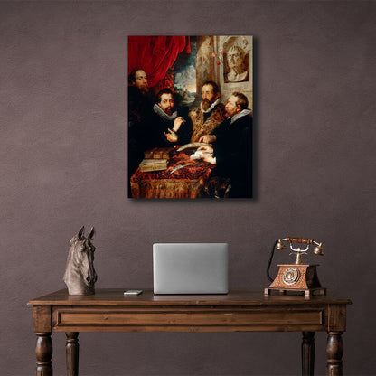 Reproduction The Four Philosophers Rubens Reproduction Canvas Wall Art Print