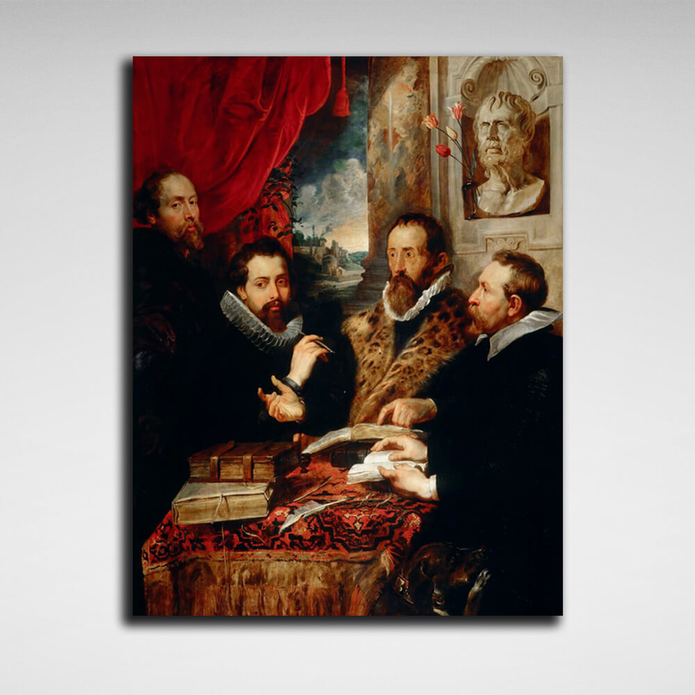 Reproduction The Four Philosophers Rubens Reproduction Canvas Wall Art Print