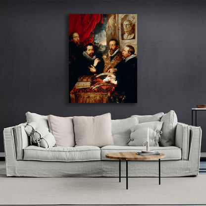 Reproduction The Four Philosophers Rubens Reproduction Canvas Wall Art Print