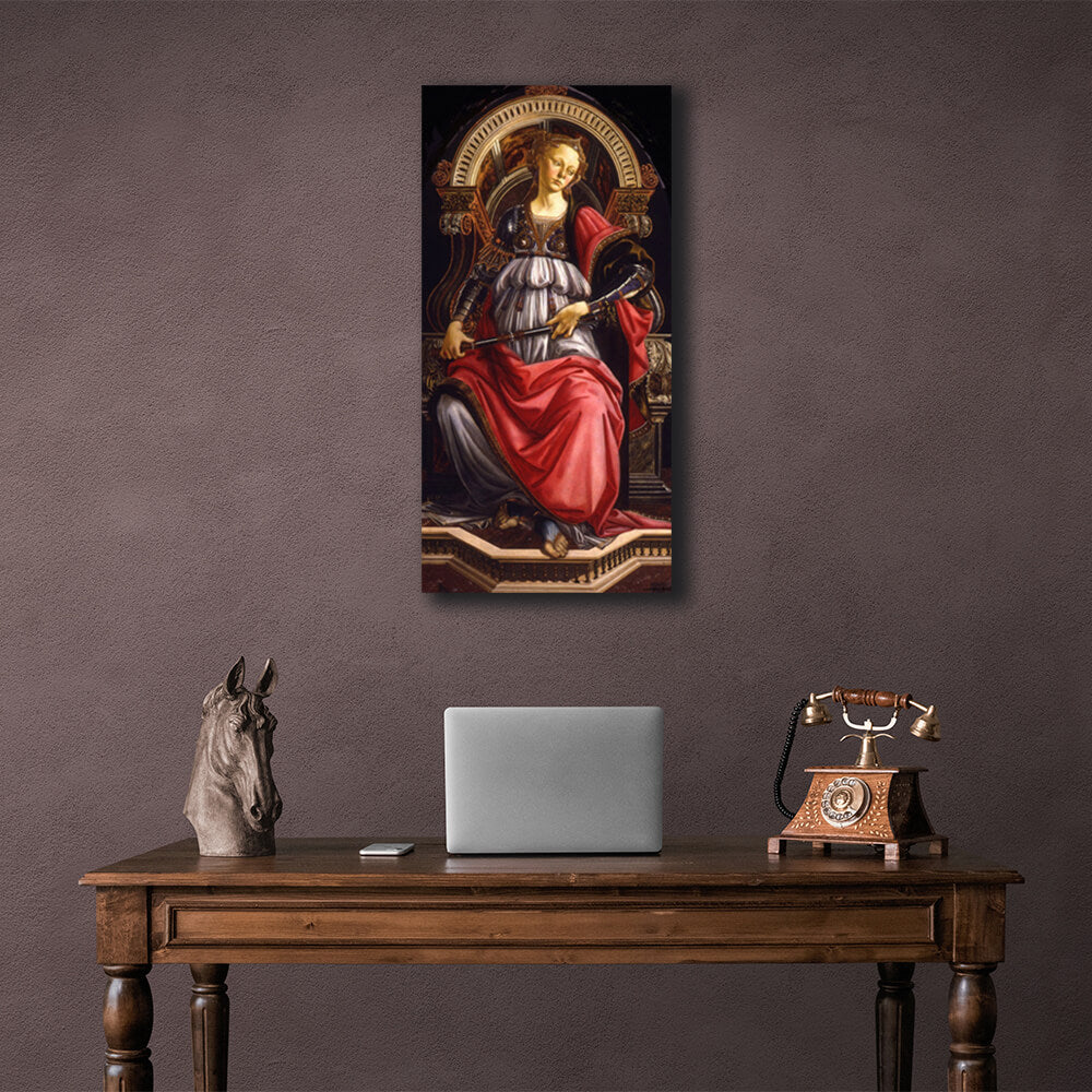 Reproduction Sandro Botticelli's Allegory of Strength Reproduction Canvas Wall Art Print