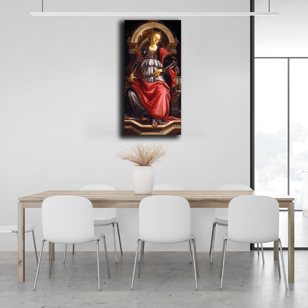 Reproduction Sandro Botticelli's Allegory of Strength Reproduction Canvas Wall Art Print