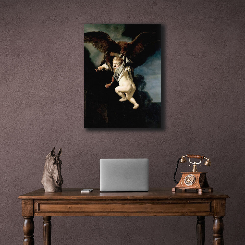 Reproduction The Abduction of Ganymede Rembrandt Reproduction Canvas Wall Art Print