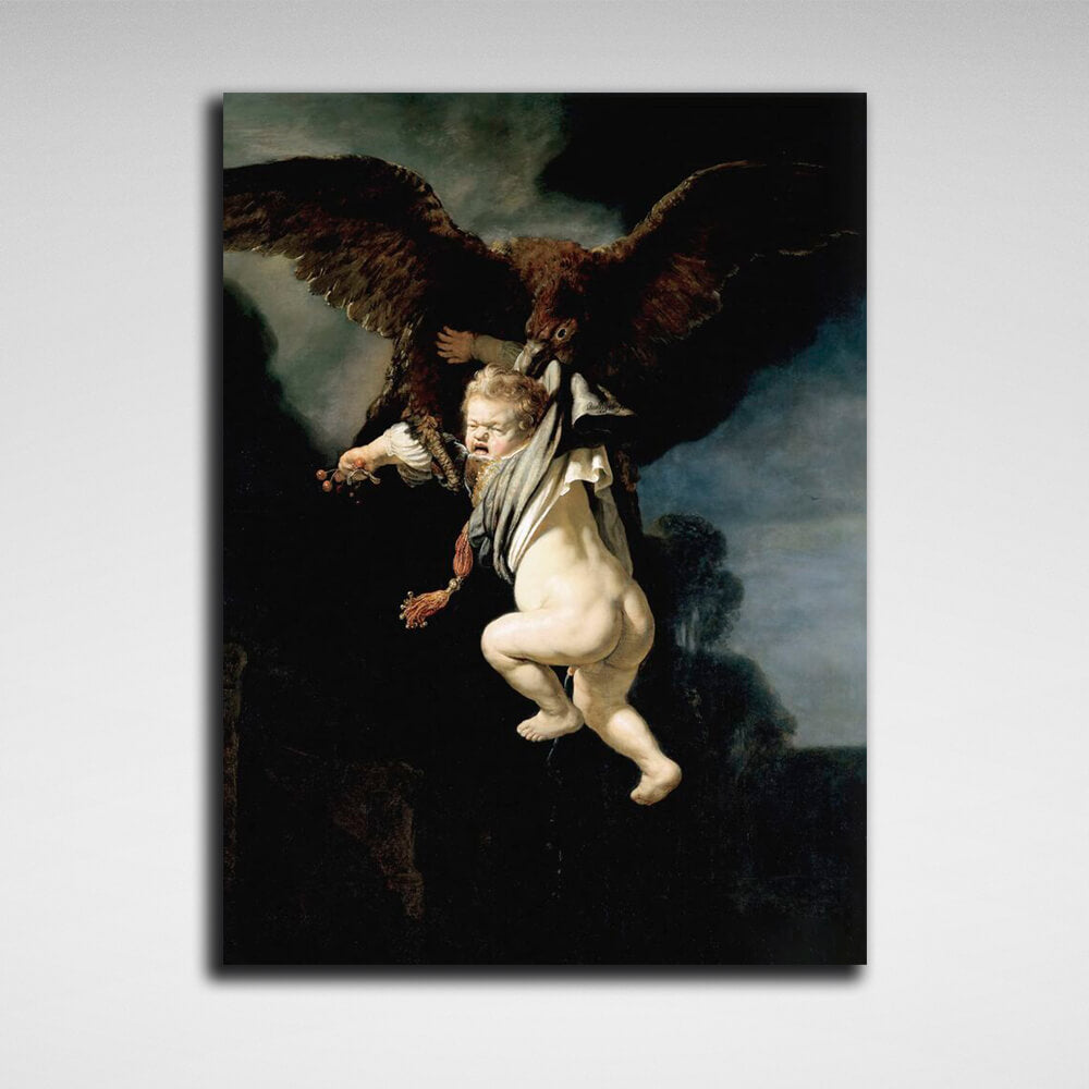 Reproduction The Abduction of Ganymede Rembrandt Reproduction Canvas Wall Art Print