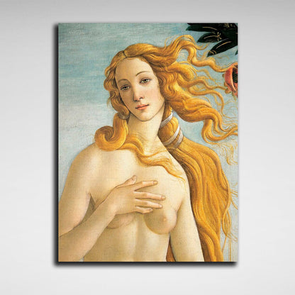 Reproduction Birth of Venus, fragment by Sandro Botticelli Reproduction Canvas Wall Art Print