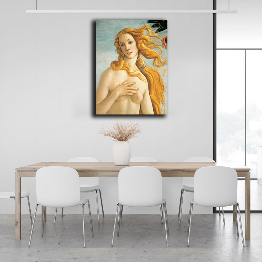 Reproduction Birth of Venus, fragment by Sandro Botticelli Reproduction Canvas Wall Art Print