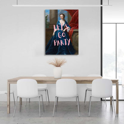 Canvas Wall Art Print Let's go party