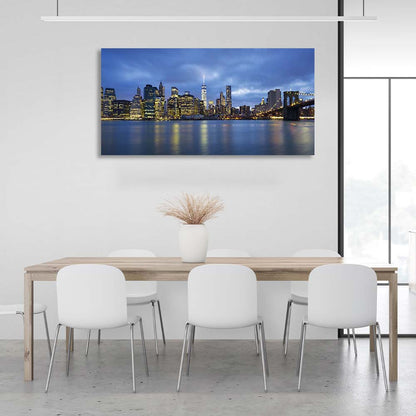 Canvas Wall Art Print Twilight in New York City