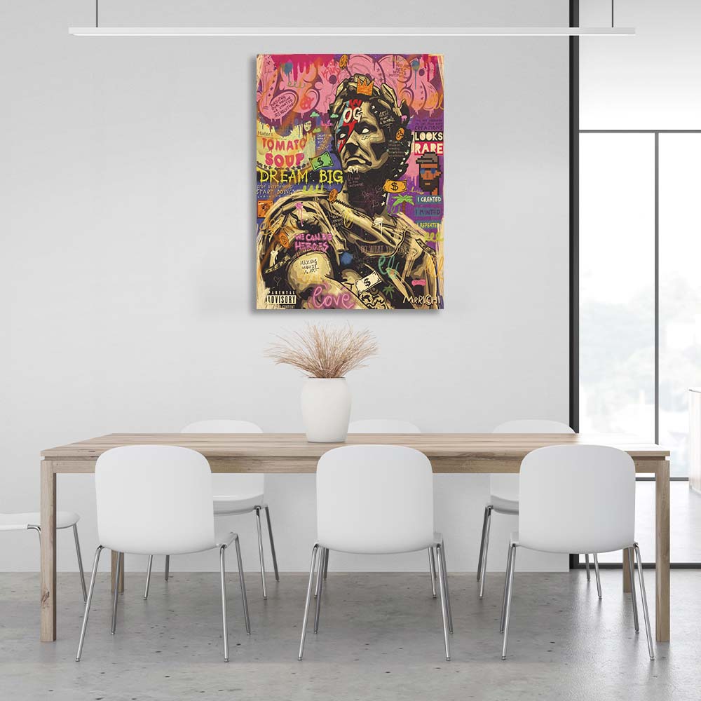 Pop Art Julius Caesar Canvas Wall Art Print