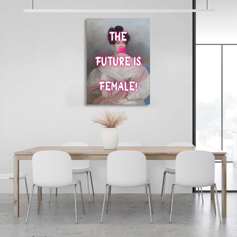 Canvas Wall Art Print The future is female