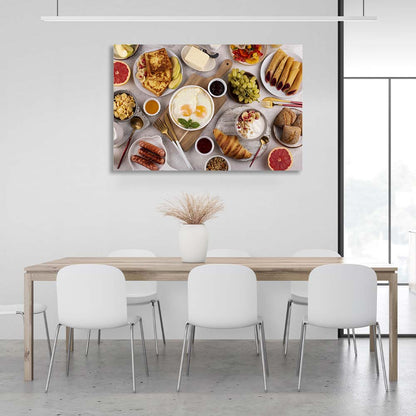 For the kitchen breakfast to suit every taste Canvas Wall Art Print For Kitchen