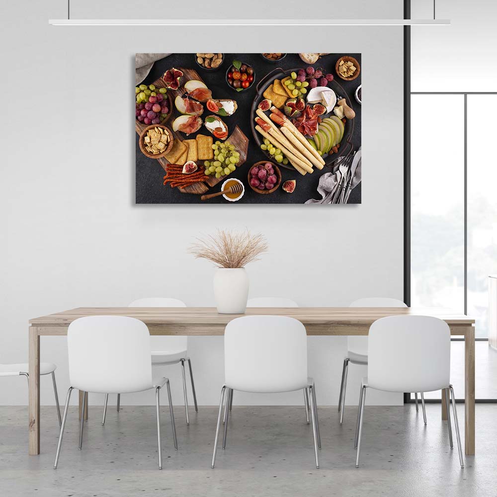 Canvas Wall Art Print For Kitchen Party Snacks 2