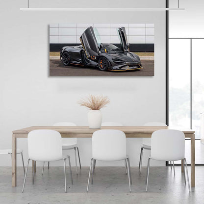 Canvas Wall Art Print Car McLaren 765LT Spider Carbon Edition