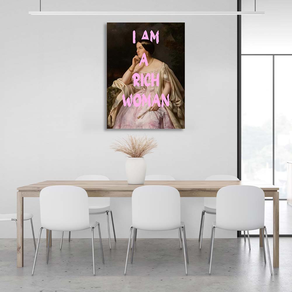 Canvas Wall Art Print Harriet Howard. I'm a rich woman