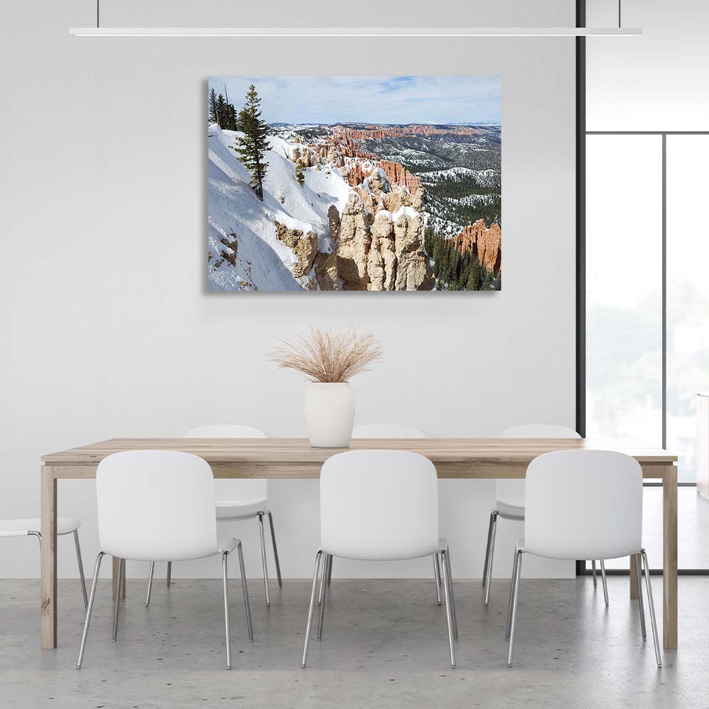 Canvas Wall Art Print Winter Bryce Canyon