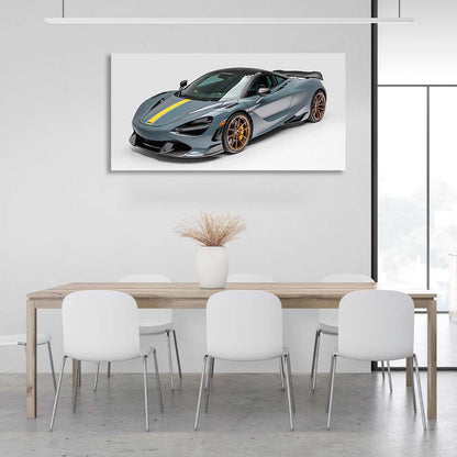 Canvas Wall Art Print Car McLaren 720S Silverstone Aero