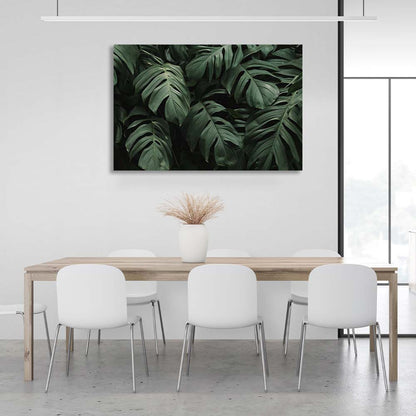 Canvas Wall Art Print Monstera Leaves