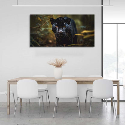 Canvas Wall Art Print Black Jaguar