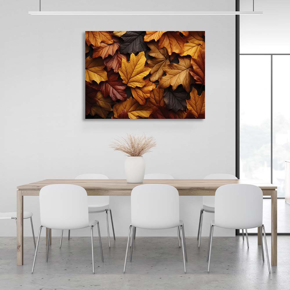 Canvas Wall Art Print Fallen leaves