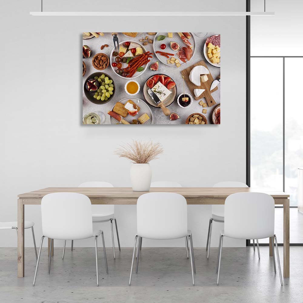 Canvas Wall Art Print For Kitchen Party Snacks 3