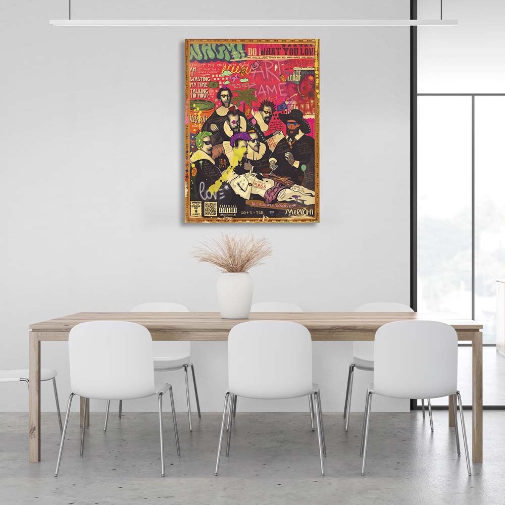 Pop Art Anatomy lesson Canvas Wall Art Print