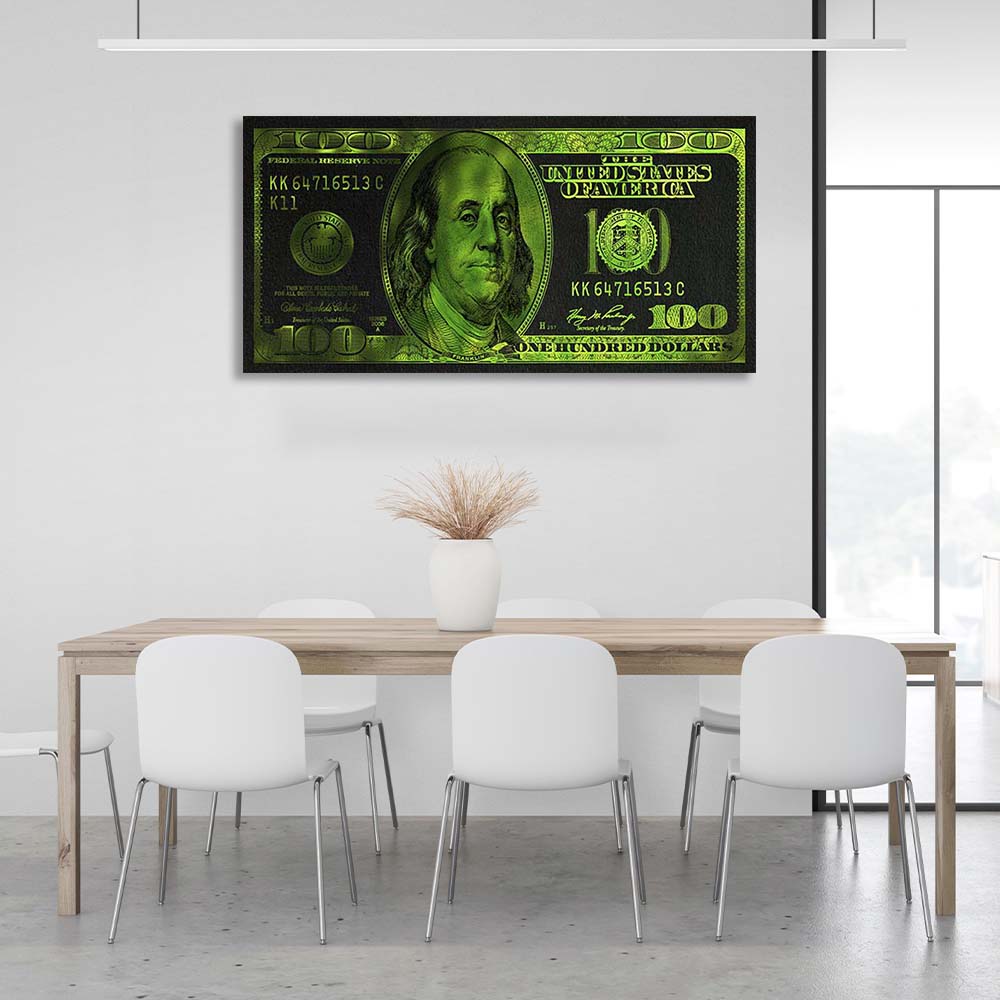 Inspirational Canvas Wall Art Print $100 in green