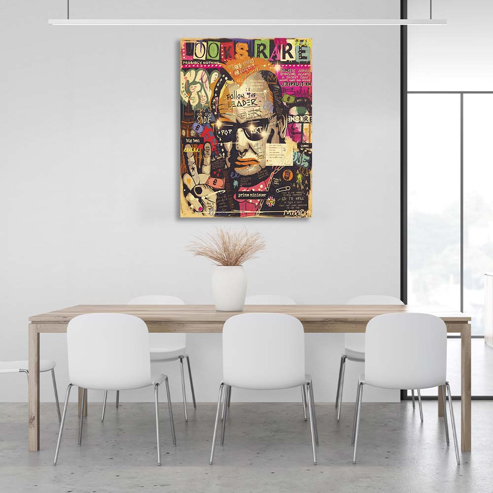 Pop Art Looks Rare Canvas Wall Art Print