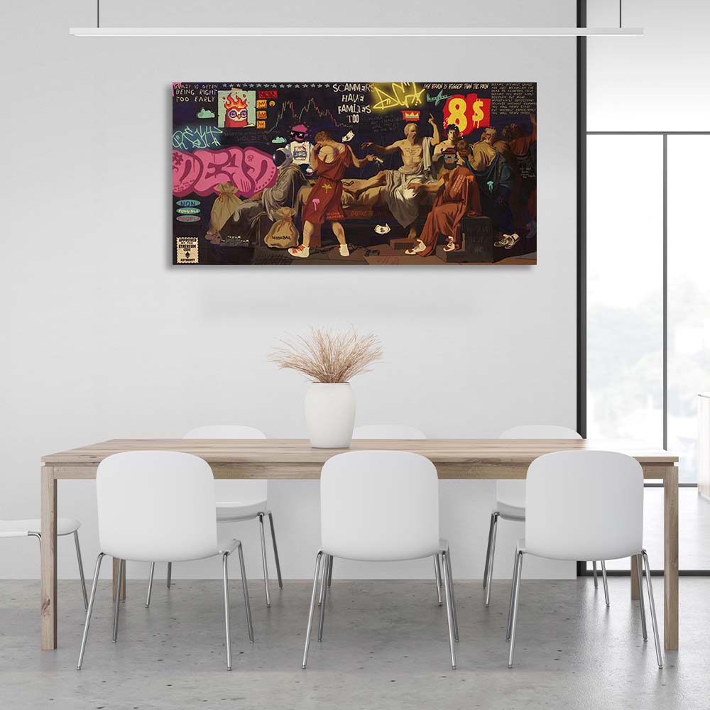 Canvas Wall Art Print Only Degens Left Alive